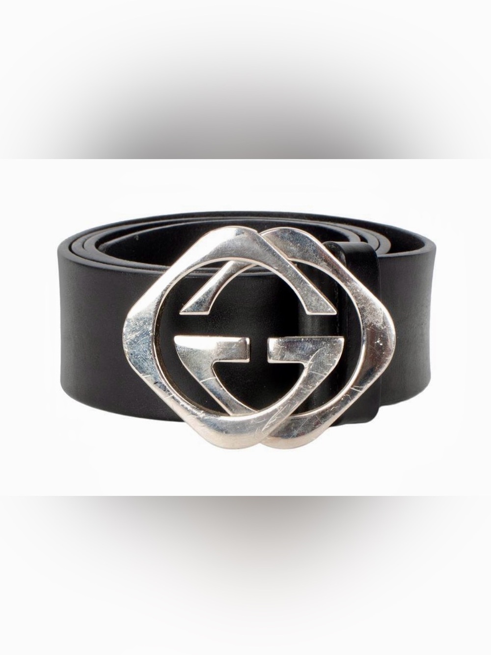 Gucci Guccissima Size 34 Square G Belt